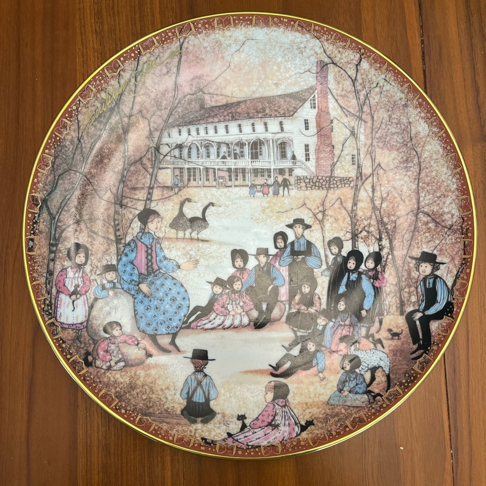 Buckley Moss the Storyteller Hand signed plate